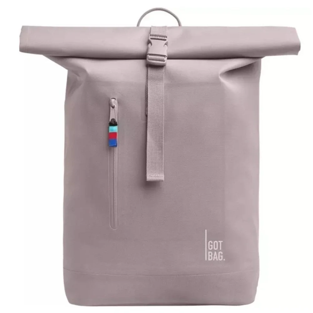 GOT BAG Roll Top Backpack Rose Pearl Ocean Impact Plastic Waterproof Mens Grey
